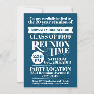 School reunion design. invitation