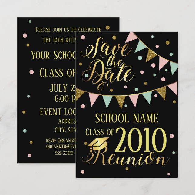 School Reunion Design Invitation (Front/Back)