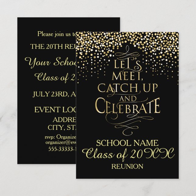 School Reunion Design Invitation (Front/Back)