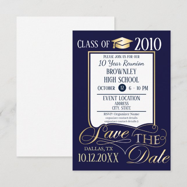 School Reunion Design Invitation (Front/Back)