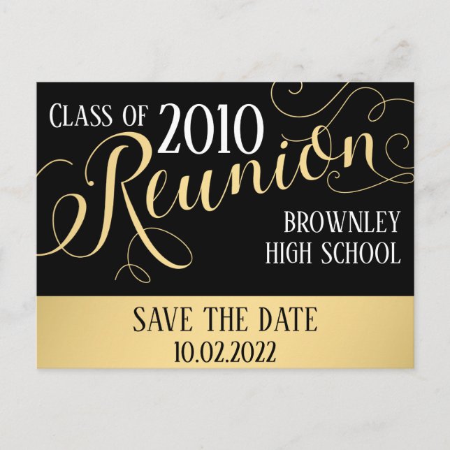 School Reunion Design Invitation Postcard (Front)