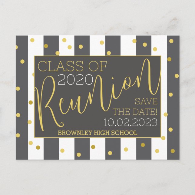 School Reunion Design Invitation Postcard (Front)