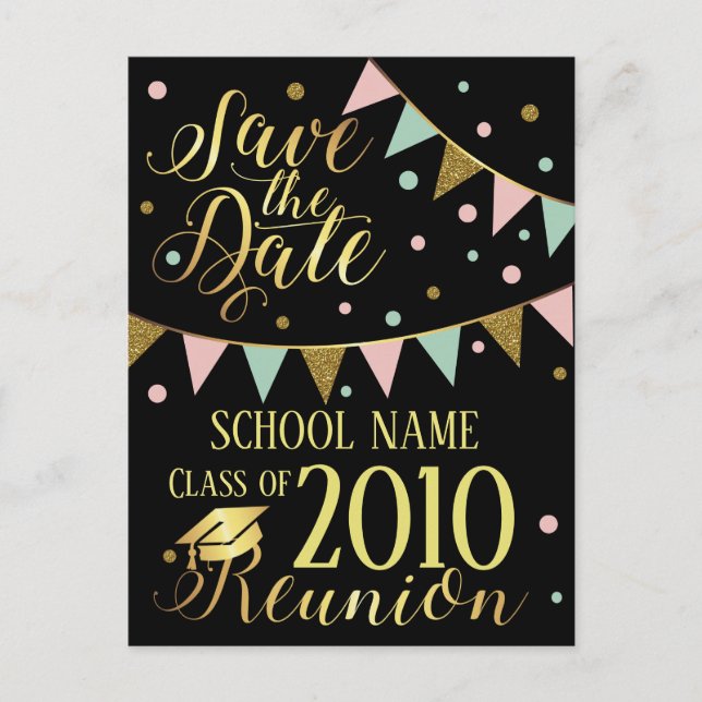 School Reunion Design Invitation Postcard (Front)