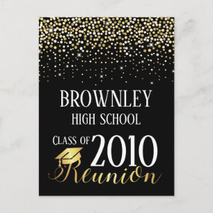 School Reunion Design Invitation Postcard