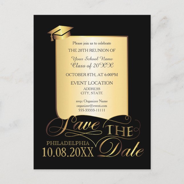 School reunion invitation (Front)