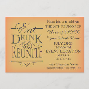 School Reunion Invitation design