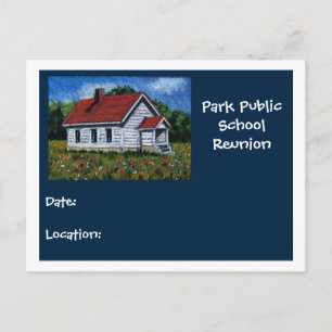 SCHOOL REUNION POSTCARD