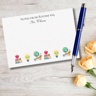 School Room Number Custom Teacher Appreciation  Card