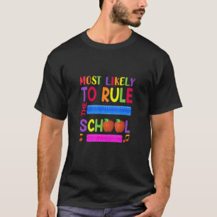 School Rule Red Yellow Orange Purple Green Blue T-Shirt