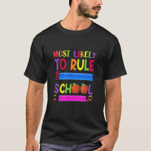 School Rule Red Yellow Orange Purple Green Blue T-Shirt