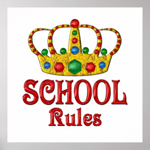SCHOOL Rules Poster