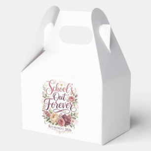 School’s Out Forever Teacher Retirement Retired Favour Box