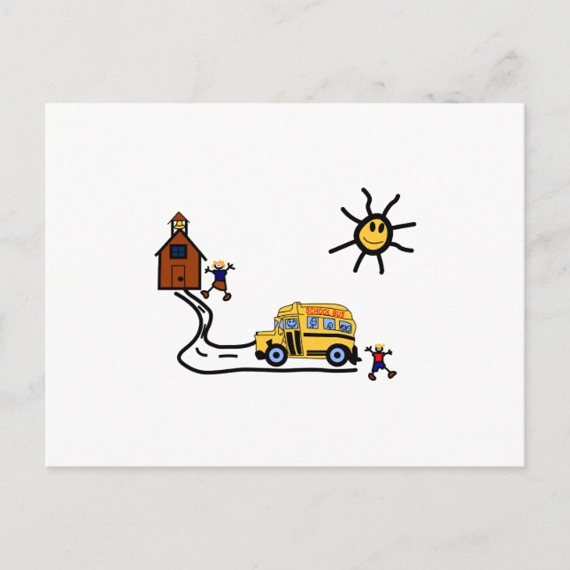 School Scene Postcard (Front)