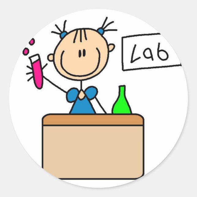 School Science Lab Sticker (Front)