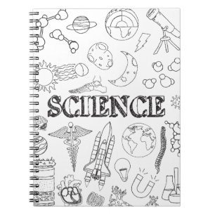 School Science Teacher Doodle Science Art Colourin Notebook