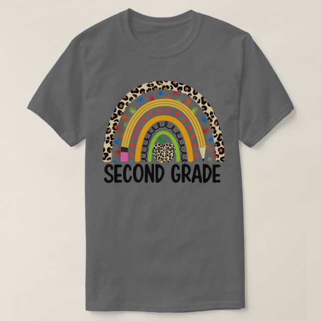 school second grade student T-Shirt (Design Front)