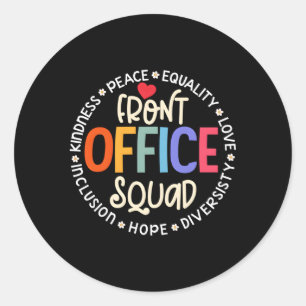 School Secretary Admin Appreciation Front Office S Classic Round Sticker