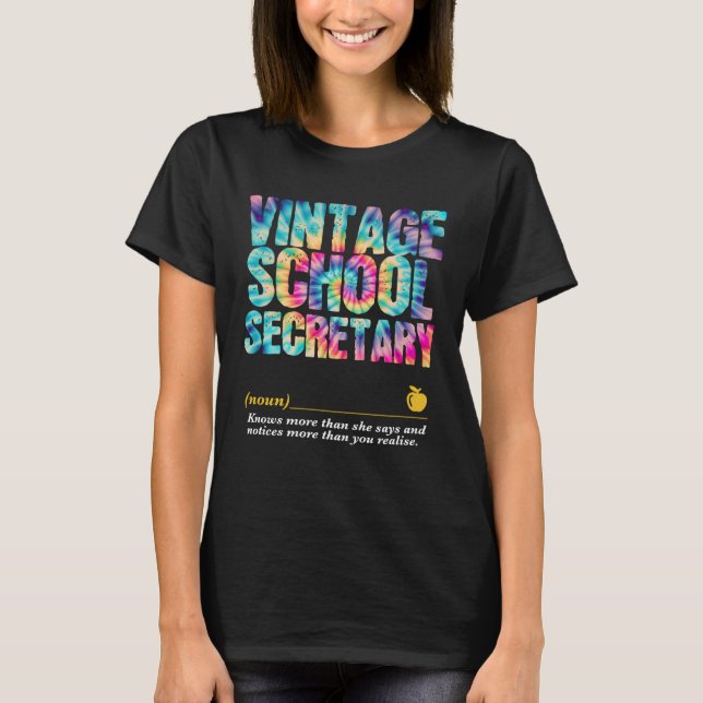 School Secretary Appreciation Week Back to School  T-Shirt (Front)