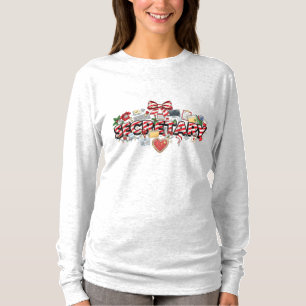 School Secretary Christmas Long Sleeve T-Shirt