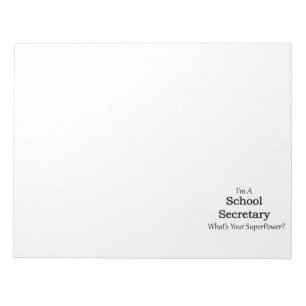 School Secretary Notepad