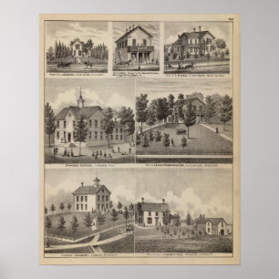 School, Seminary, Residences, Minnesota Poster