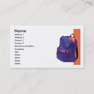School Shatchel Business card