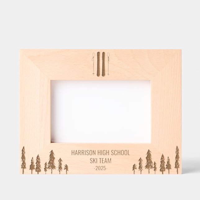 School Ski Team Custom Etched Frames (Front)