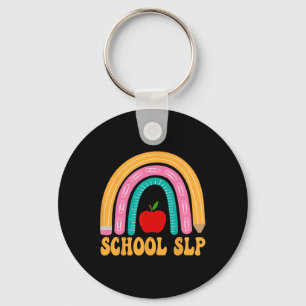 School Slp Rainbow Pencil Women Ck To School Appre Key Ring