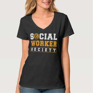 School Social Work Month Hands Social Worker Socie T-Shirt