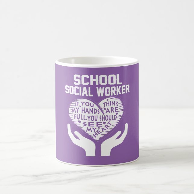 School Social Worker Coffee Mug (Center)