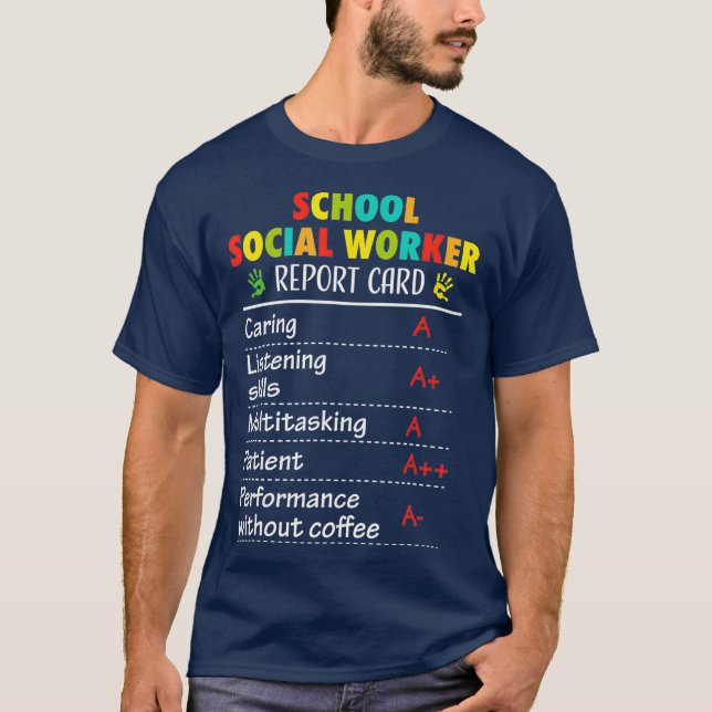 School social worker Funny Gift Tshirt for Women (Front)