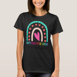 School Social Worker Happy Last Day School Rainbow T-Shirt