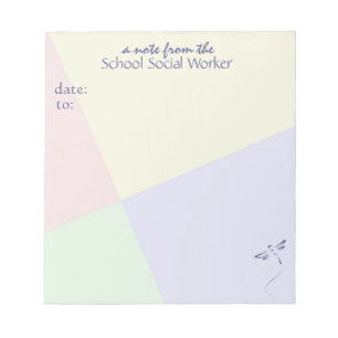 School Social Worker Note Pad