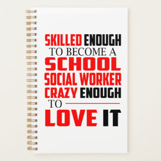 School Social Worker Planner Funny Gift for Women