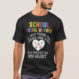 School Social Worker Proud Social Working Life Tea T-Shirt