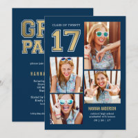 School Spirit EDITABLE COLOR Graduation Invitation
