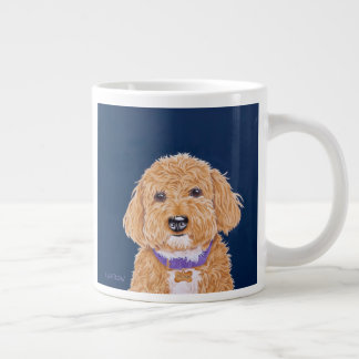 School Spirit Golden Doodle Large Coffee Mug