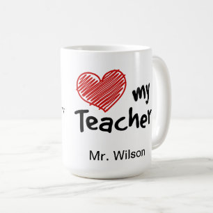 School Spirit Love My Teacher Coffee Mug