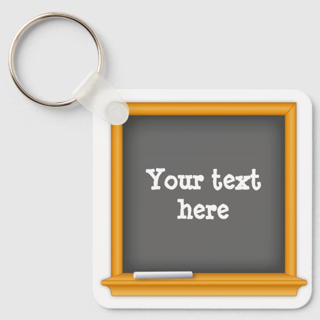 School Spirit Mini Chalkboard  Key Ring (Front)