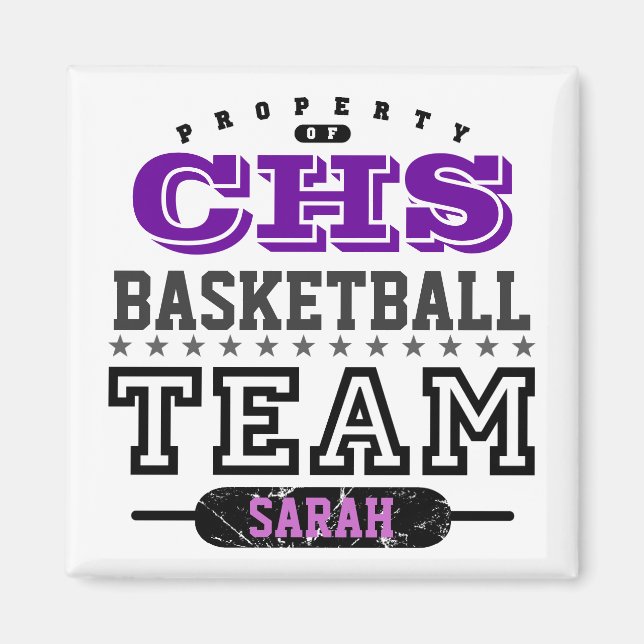 School Sport Team Magnet (Front)