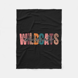 School Sports Fan Team Spirit Fleece Blanket