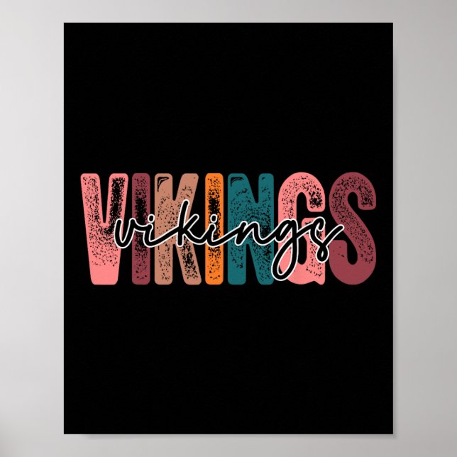 School Sports Fan Team Spirit  Poster (Front)