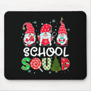 School squad gnome nurse stethoscope christmas mouse mat