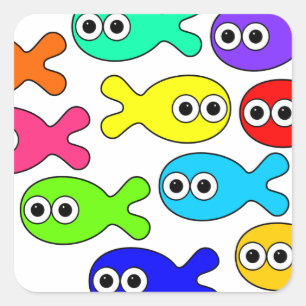 School Square Sticker