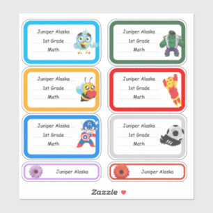 School sticker label vinyl , personalise.