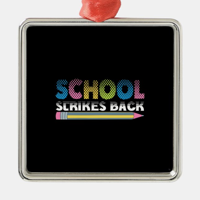 School Strikes Back Metal Tree Decoration (Front)