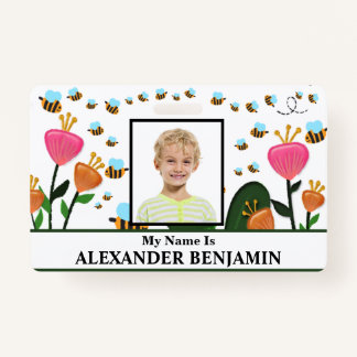 School Student Child Photo Name ID Card Custom ID Badge