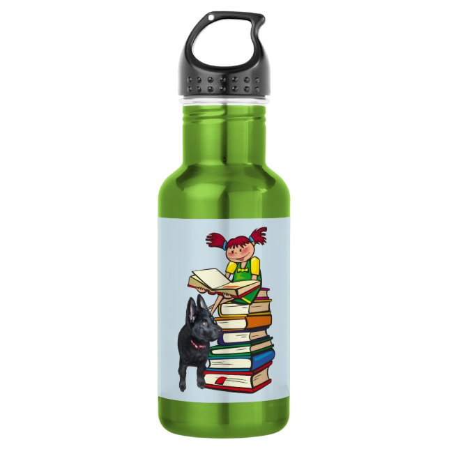 School Study Buddies Furry Friends Bottle, ZKA 532 Ml Water Bottle (Front)