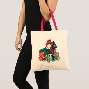 School Study Buddies Furry Friends Tote Bag, ZKOA Bag