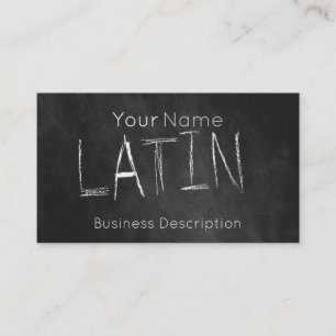 School subject Business Card